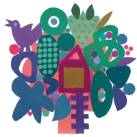 img 0290.psd  baumhaus 4   holzdruck   50x50cm  