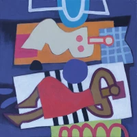 img 0112  2 figuren am strand   30x30   karton  